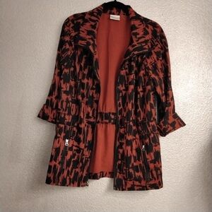 Zenergy by Chico's women's lightweight black & red jacket
